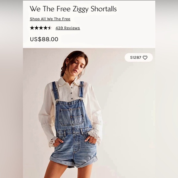 We The Free Pants - Free People Ziggy shortalls